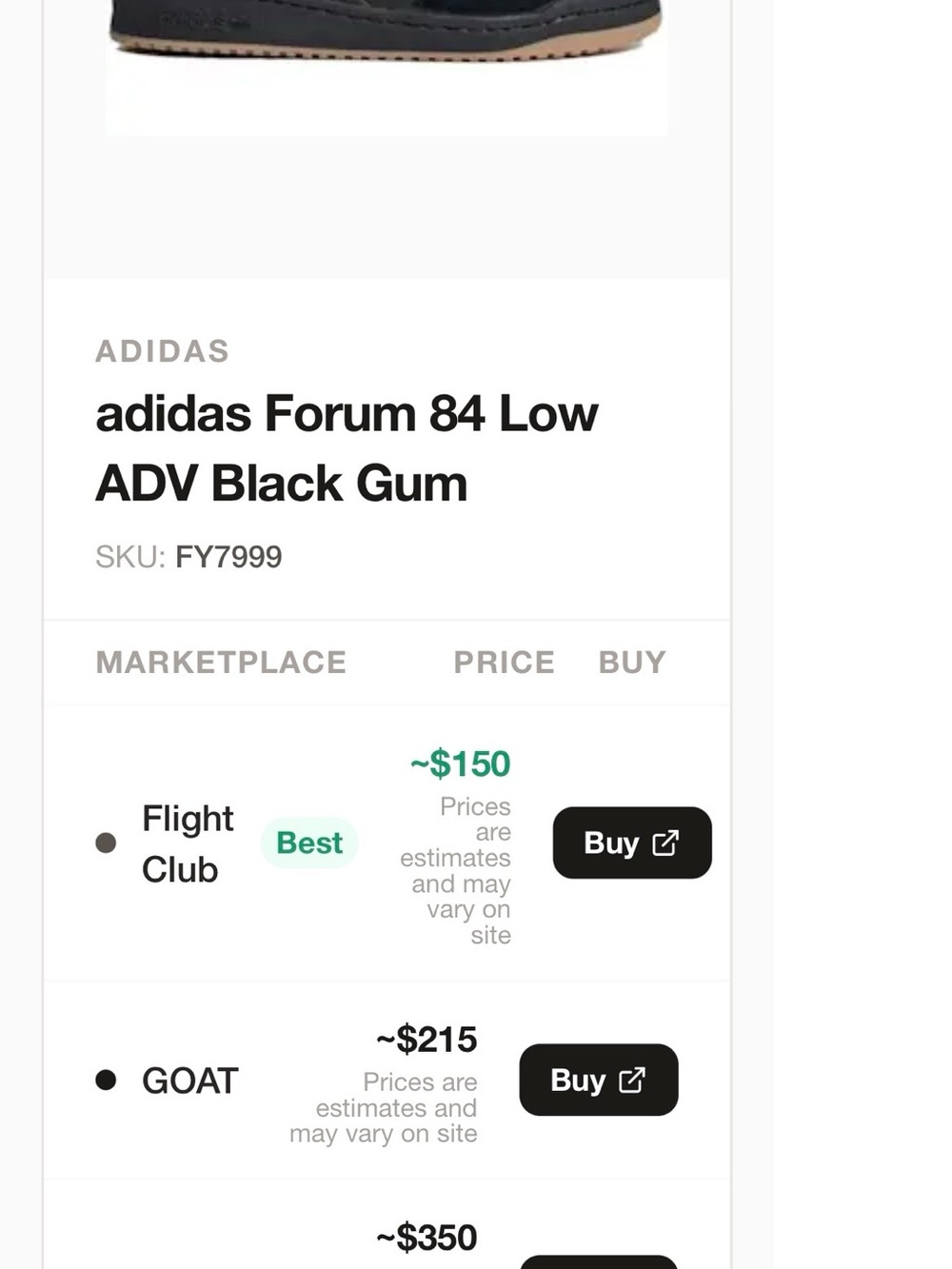 Adidas Forum 84 Low
ADV Black Gum